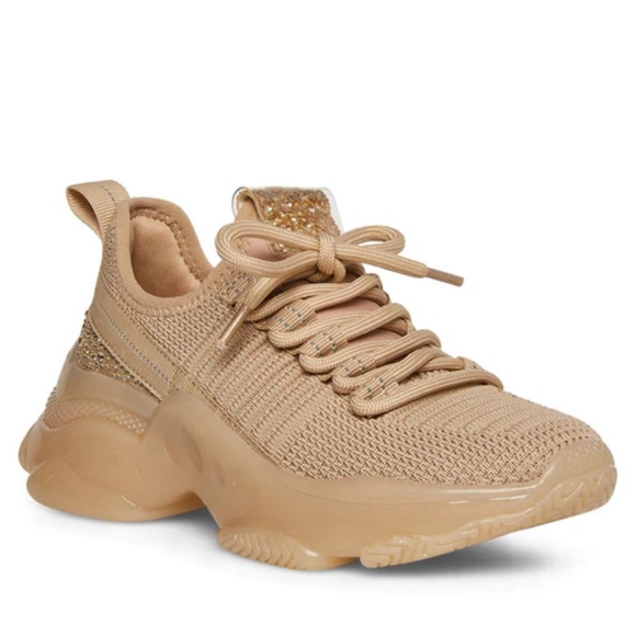 STEVE MADDEN JMAXIMA BLUSH Size 3 Bling sneaker. Chunky platform low top. - Picture 1 of 17